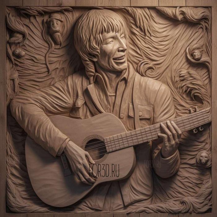 John Denver 1 stl model for CNC